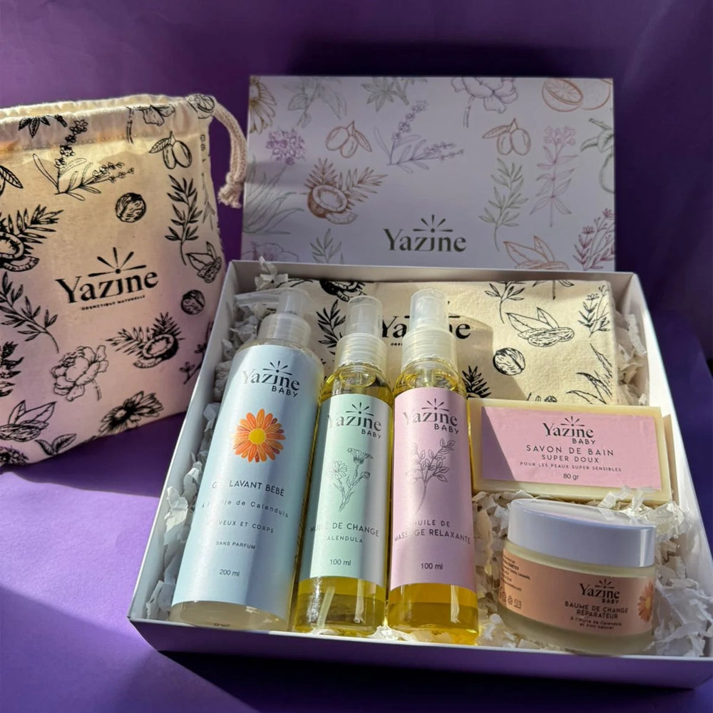 Premiers soins bébé : coffret de bienvenue Yazine