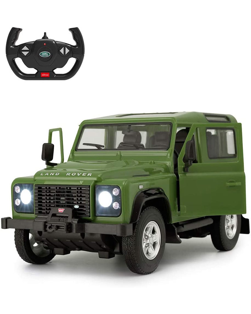 Land Rover Defender kaki radiocommandé avec remorque, 1:14