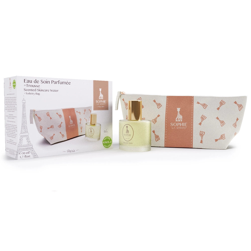 Coffret eau de soin bébé 50 ml avec trousse et anneau