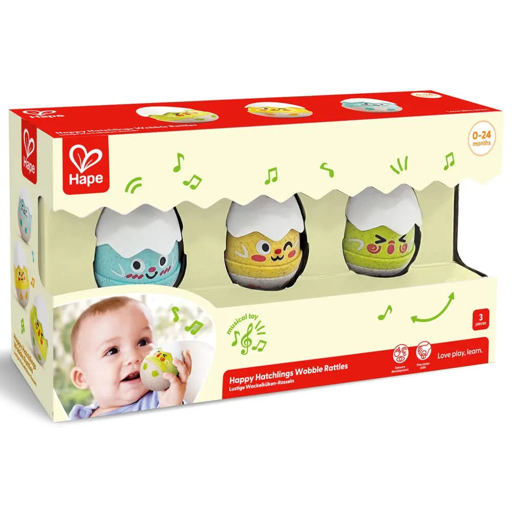 Trio Hochets Culbuto Poussins Sonores 0-24 Mois