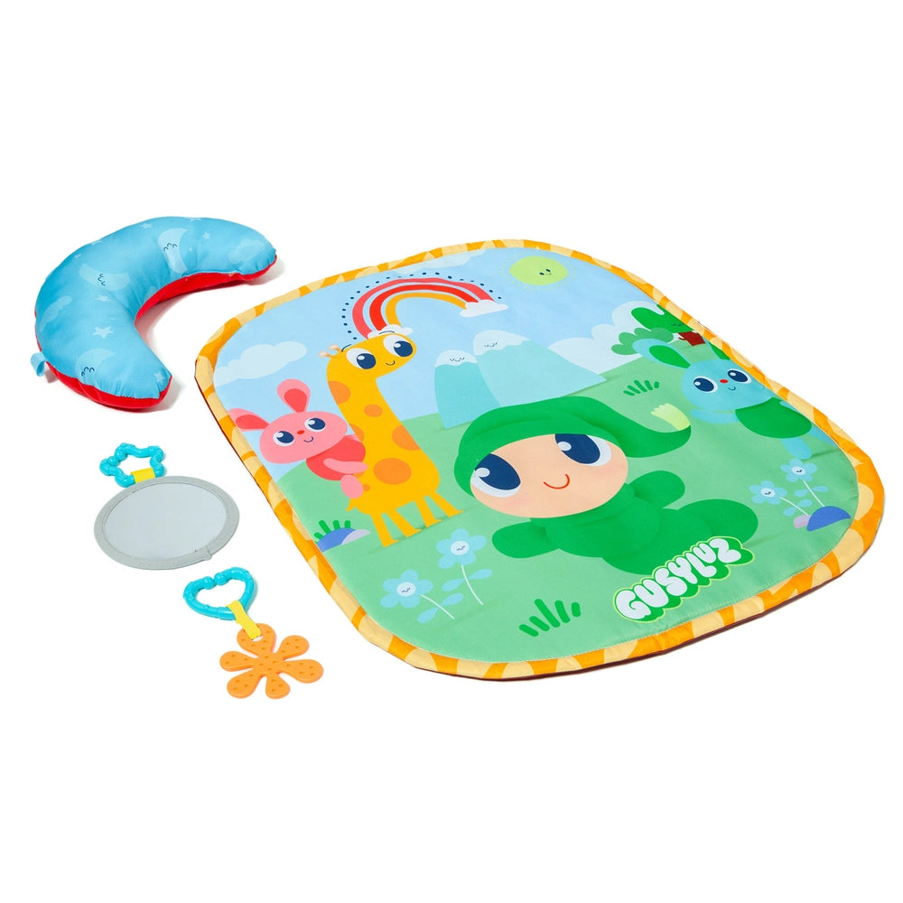 Tapis d'Éveil Gusy Luz avec Coussin et 2 Jouets 54x65cm