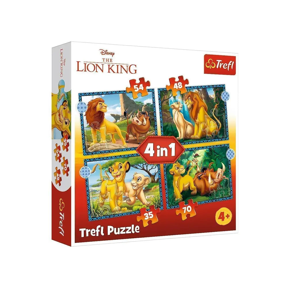 Le Roi Lion en quatre tableaux à assembler — Trefl dès 4 ans
