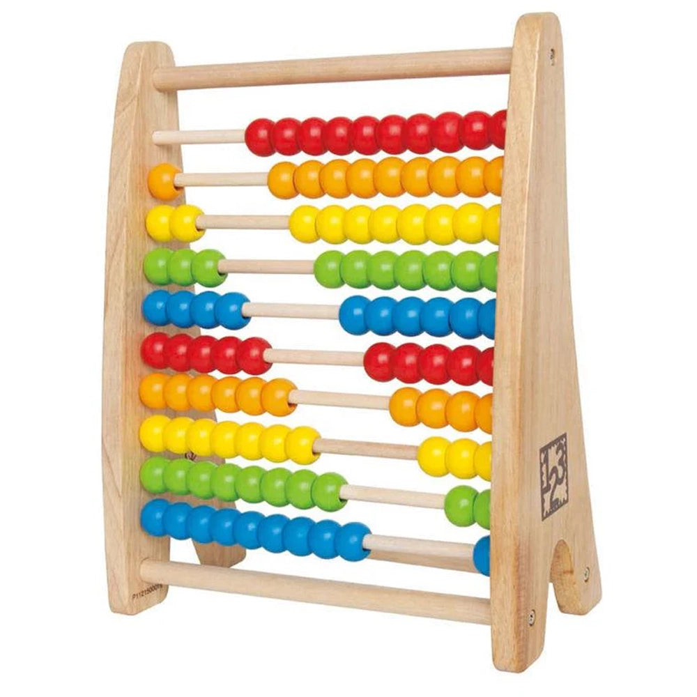 Boulier Éducatif Bois 100 Perles Colorées 3 Ans+