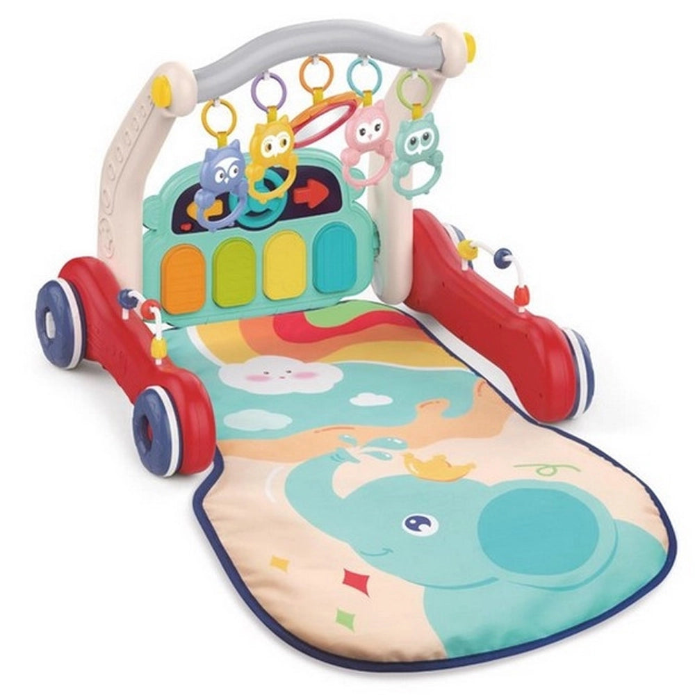Tapis Évolutif 3-en-1 avec Chariot de Marche Ludi