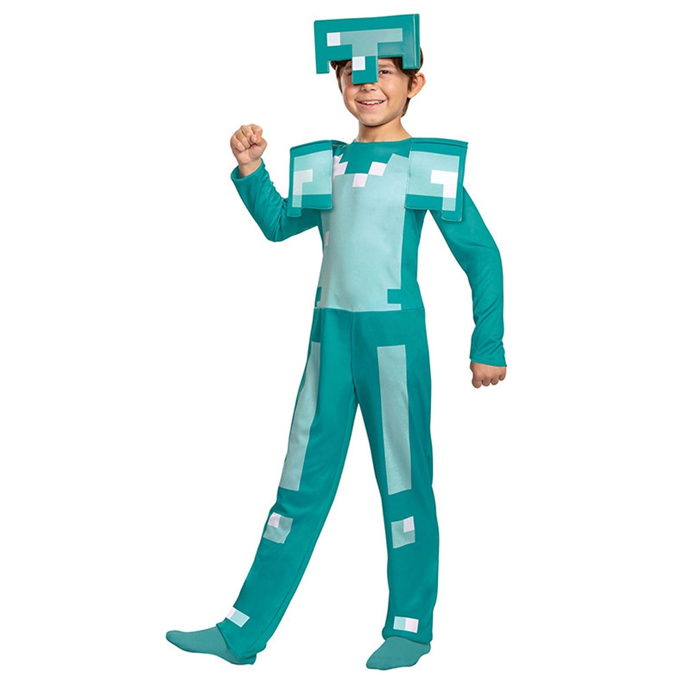 Costume d’armure pixelisée Minecraft pour enfant