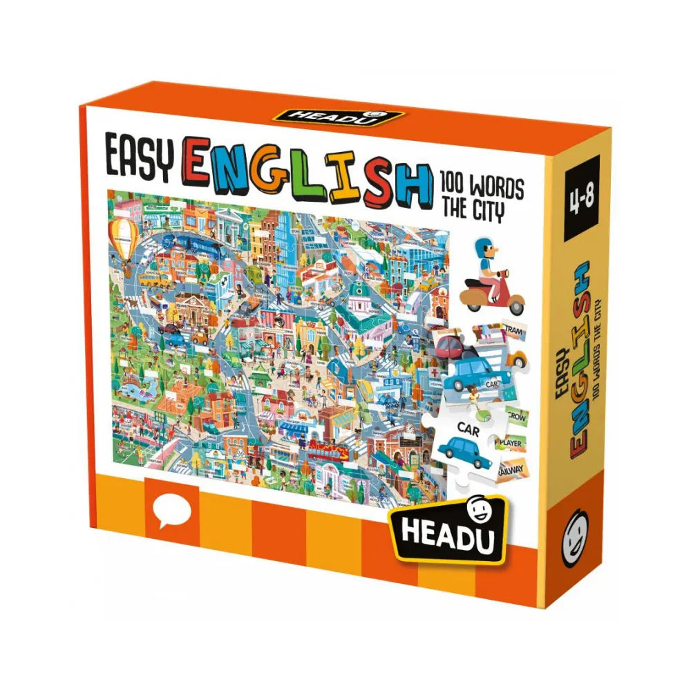 Balade en ville : puzzle et mots anglais dès 4 ans
