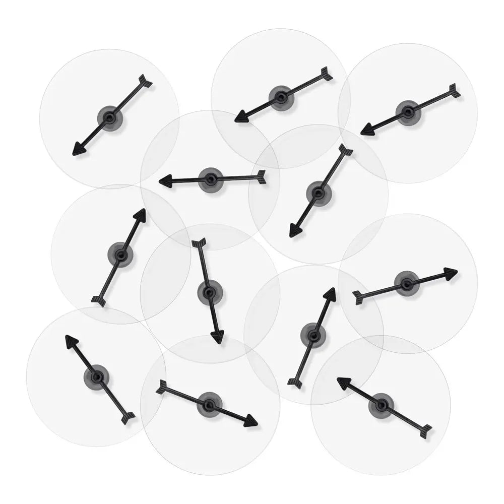 Lot de 12 plateaux à flèche pour jeux et activités