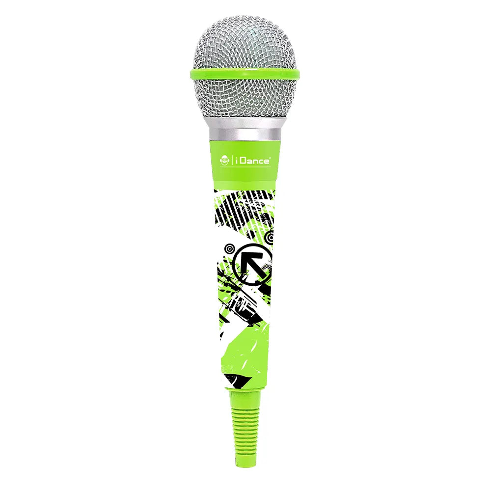 Microphone filaire vert avec câble de 4 m