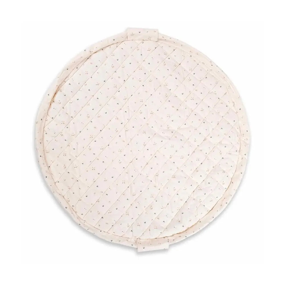 Tapis rond bébé à motifs, jeu, rangement et sac à langer