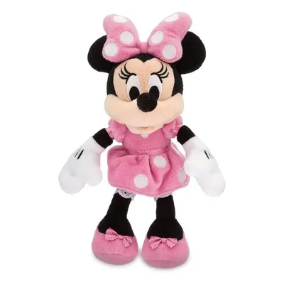 Minnie en robe rose à pois, peluche de 30 cm