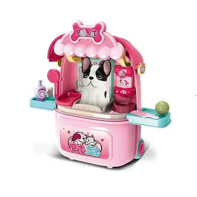 Pet Set, comptoir vétérinaire nomade avec chiot en peluche, dès 3 ans