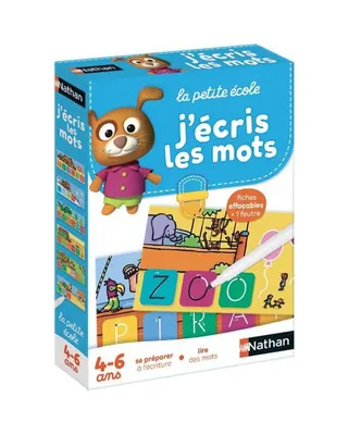 Tracer et écrire ses premiers mots : fiches effaçables dès 4 ans