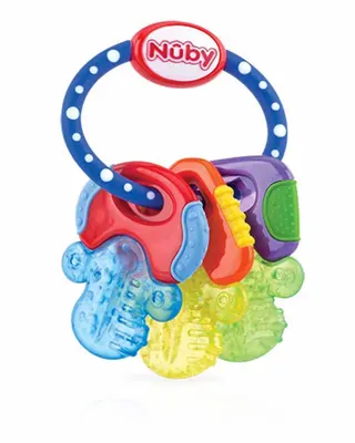 Trio de clefs texturées à gel réfrigérant, dès 3 mois
