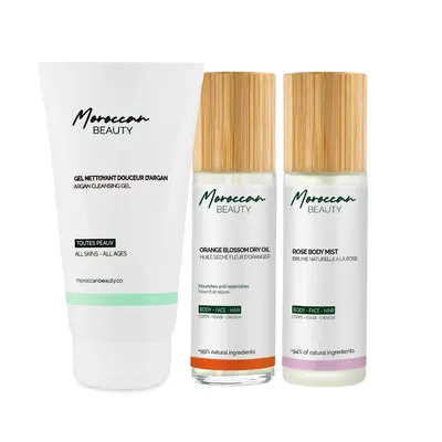 Coffret soins d’été à l’argan, fleur d’oranger et rose