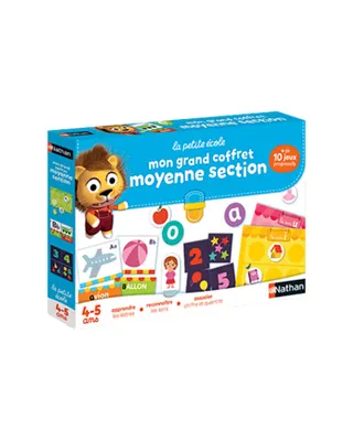 Moyenne section : coffret lettres, sons et chiffres 4–5 ans
