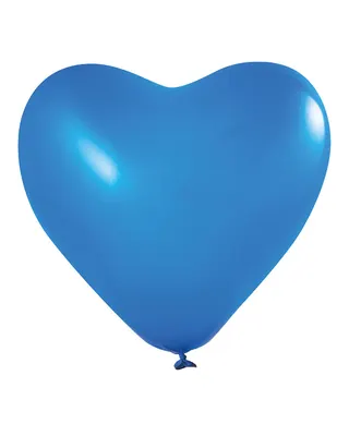 Cœurs bleus à l’honneur : lot de 50 ballons de 25 cm