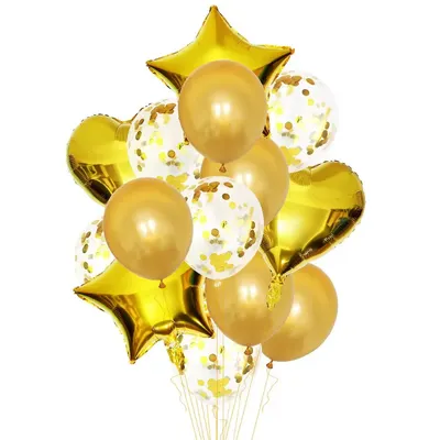 Éclat doré : 14 ballons pour vos célébrations