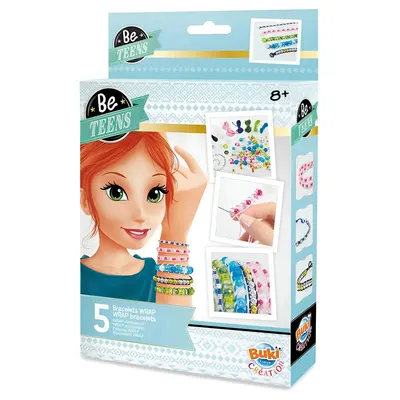 Coffret de tressage de bracelets perlés, dès 8 ans