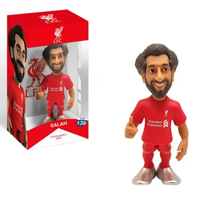 Mohamed Salah en rouge, figurine de football 12 cm