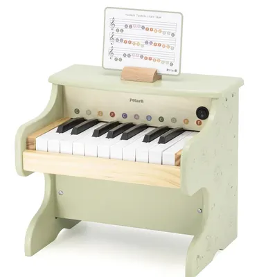 Piano Éducatif en Bois Touches Colorées 3 Ans+