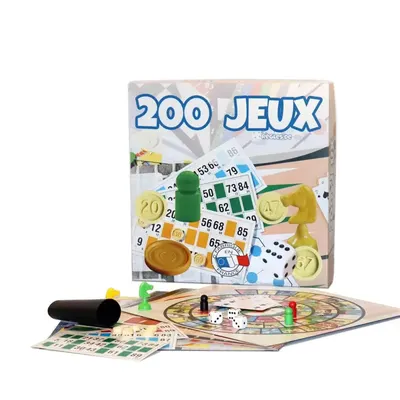 Coffret 200 jeux de société à découvrir dès 6 ans