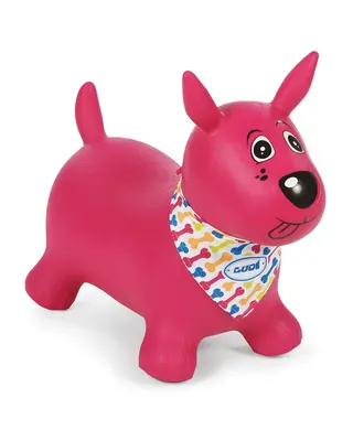 Compagnon rebondissant rose avec bandana à personnaliser