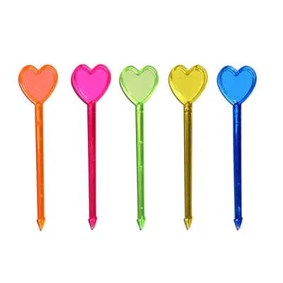 Piques cœur pour cupcakes et petits gâteaux, lot de 100