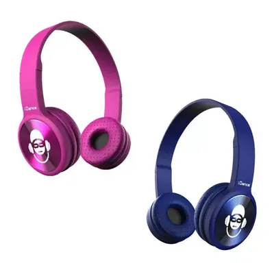 Duo de casques iDance Blue 100, rose et bleu