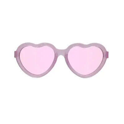 Lunettes enfant cœur scintillant, verres lavande, 3–5 ans