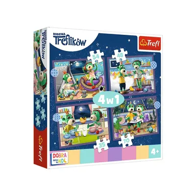 Quatre scènes du soir : puzzles Treflik dès 4 ans