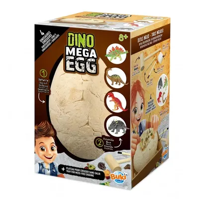 Œuf géant à fouiller : 4 dinosaures 3D, dès 8 ans
