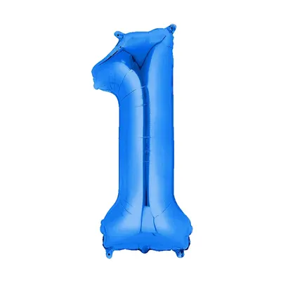 Un 1 bleu métallisé pour ponctuer votre fête