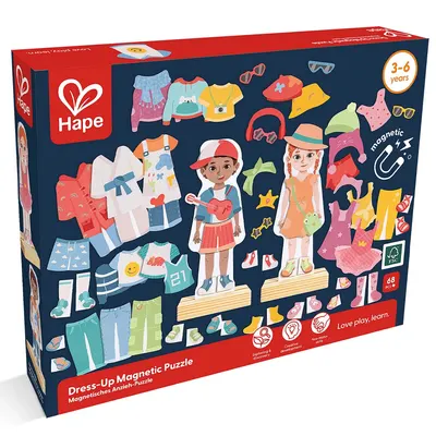 Puzzle Magnétique Habillage Mode 62 Pièces 3-6 Ans
