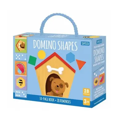 Coffret des formes à associer, 28 dominos et livret dès 3 ans