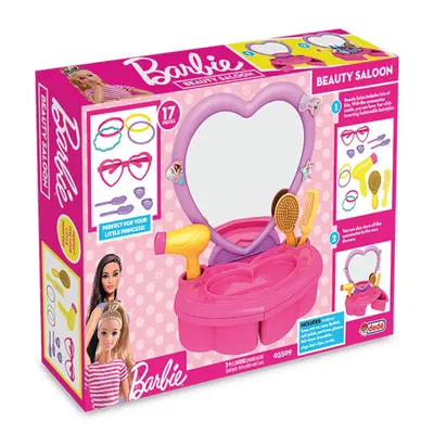 Barbie : coiffeuse de jeu et accessoires, dès 3 ans
