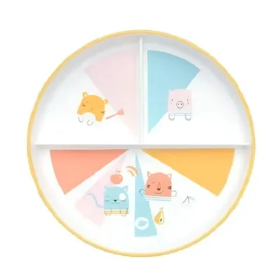 Assiette Domino compartimentée pour les repas de bébé