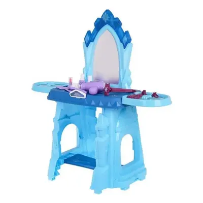 Coiffeuse château bleu inspirée de Frozen, dès 3 ans