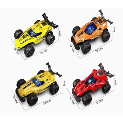 Course en rouge : voiture radiocommandée lumineuse 1:18