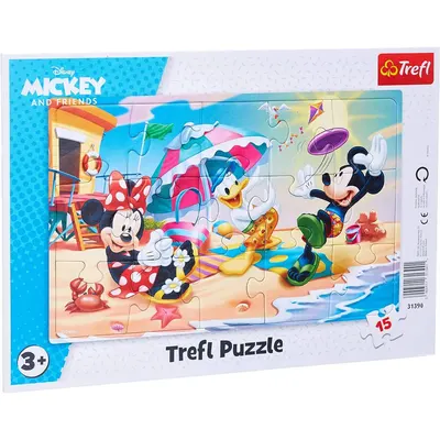 Mickey et ses amis à la plage : puzzle 15 pièces dès 3 ans