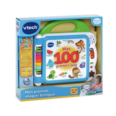 Livre imagier interactif 100 mots bilingues VTech
