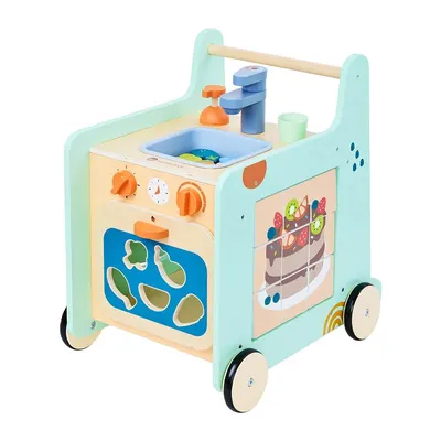 Chariot Trotteur Cuisine en Bois Multifonction