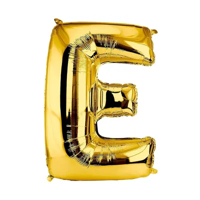 Ballon doré en forme de E pour composer votre décor