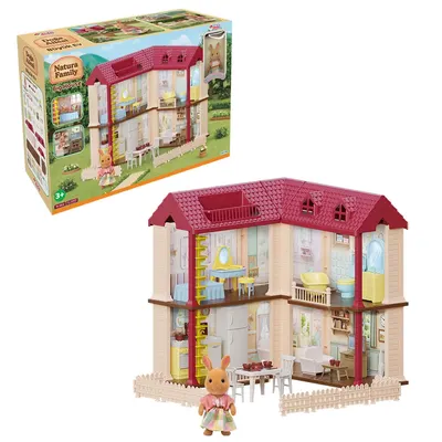 Maison de Poupée 2 Étages avec Figurine