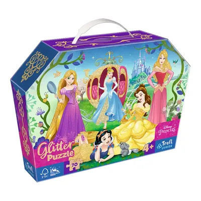Bal royal des princesses : puzzle scintillant 70 pièces dès 4 ans