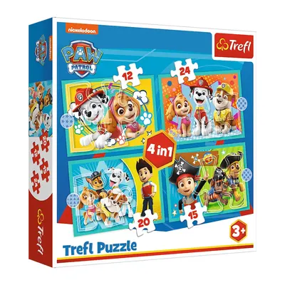 Les équipiers de la Pat' Patrouille — coffret puzzle 4-en-1