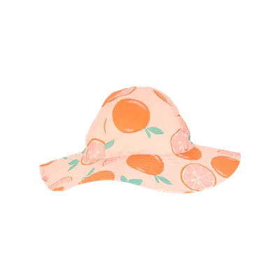 Chapeau fille aux agrumes, réversible pêche et orange Carter’s, 2–4 ans