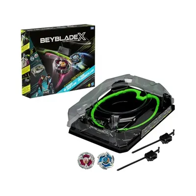 Arène Beyblade X avec deux toupies et lanceurs, dès 8 ans