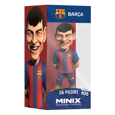 Pedri en tenue blaugrana, figurine Minix de 12 cm