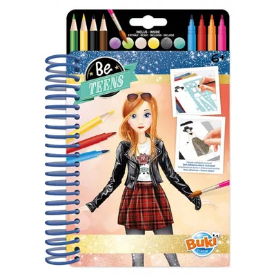 Carnet Créatif Mode Rock Buki 6 Ans+