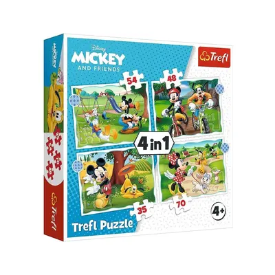 Mickey et ses amis : quatre puzzles d’aventures dès 4 ans